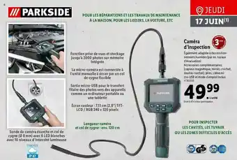 Lidl Parkside Caméra D'inspection offre