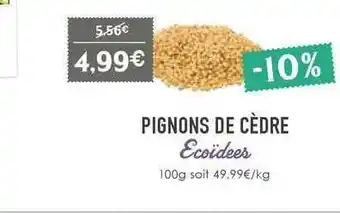 Naturalia Pignons De Cèdre Ecoïdees offre