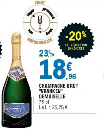 E.Leclerc Champgne Brut Vranken Demoiselle offre