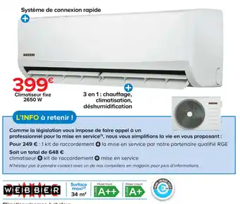 Climatiseur fixe