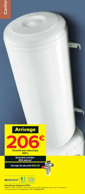 Castorama Chauffe-eau électrique 200 L offre