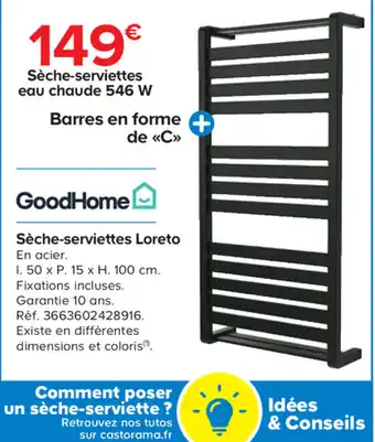 Castorama Sèche-serviettes Loreto offre