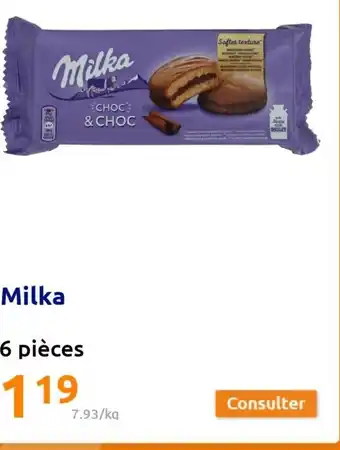 Action Milka 6 Pièces offre