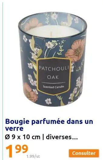 Action Bougie Parfumée Dans Un Verre offre