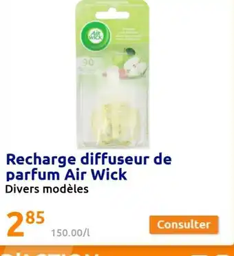 Action Air Wick Recharge Diffuseur de Parfum offre