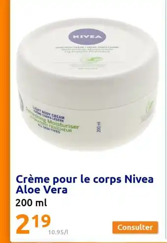 Action Nivea Crème Pour Le Corps Aloe Vera offre