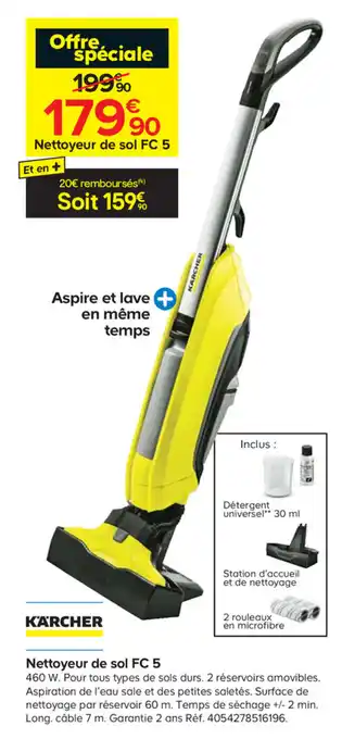 Castorama Nettoyeur de sol FC 5 offre