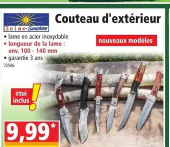 Norma Couteau d'Extérieur offre