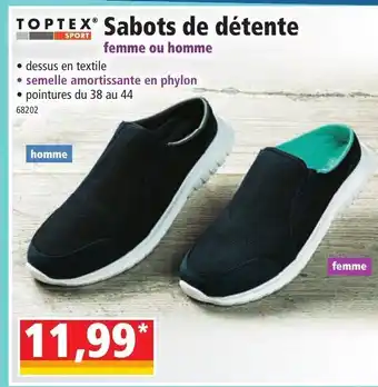 Norma Toptex Sabots de Détente offre