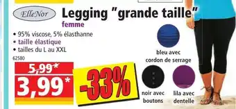 Norma Elle Nor Legging Grande Taille offre