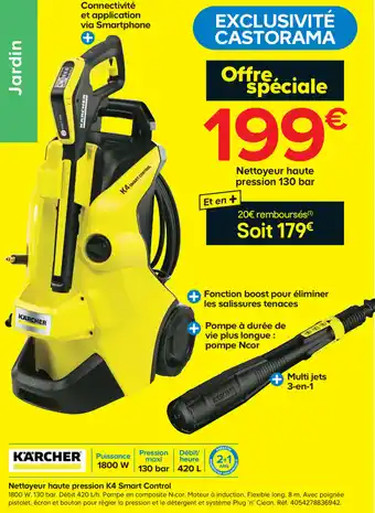 Castorama Nettoyeur haute pression K4 Smart Control offre