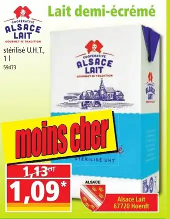 Norma Alsace Lait Demi-écrémé offre