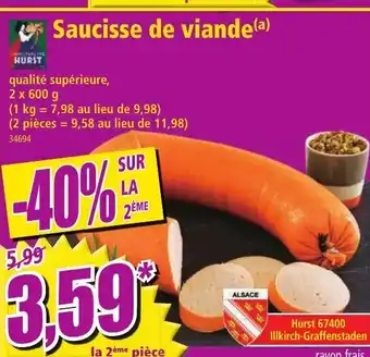 Norma Saucisse de Viande offre