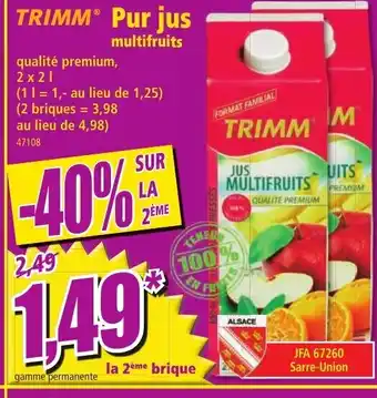 Norma Trimm Pur Jur Multifruits offre