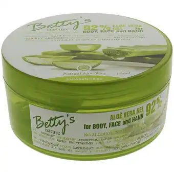 Action Gel d'aloe vera betty's nature offre