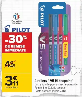 Carrefour Pilot 4 rollers " v5 hi-tecpoint" offre