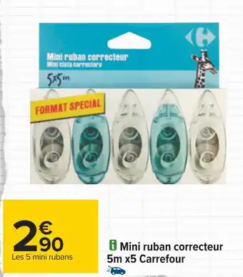 Carrefour mini ruban correcteur 5m x5