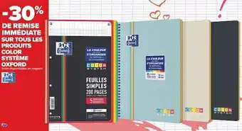 Carrefour Oxford bon plan sur tous les produits color système oxford offre