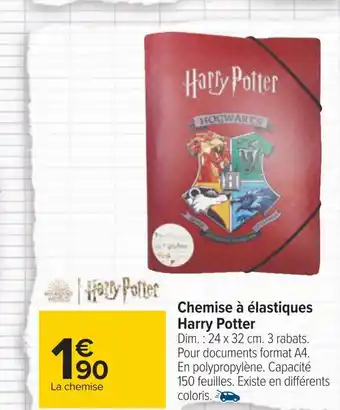 Harry potter chemise à élastiques
