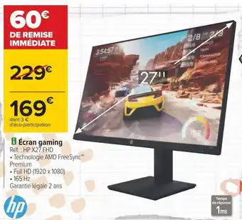 Carrefour Hp écran gaming offre
