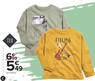Carrefour Tex t-shirt garçon offre