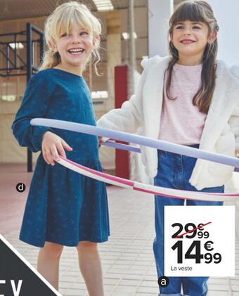 Carrefour Tex veste fille offre