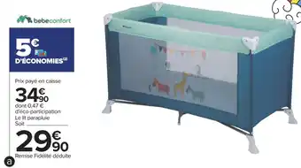 Carrefour Bebeconfort lit parapluie soft dreams offre