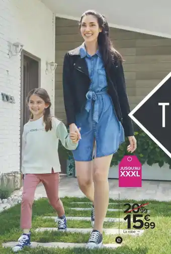 Carrefour Tex robe femme offre
