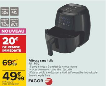Fagor friteuse sans huile