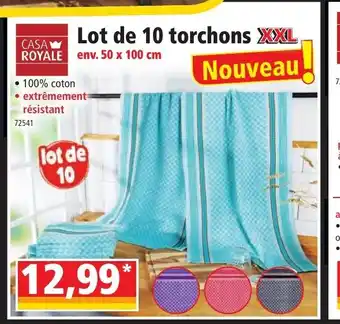 Norma Casa Royale Lot de 10 Torchons offre