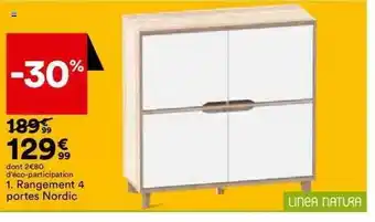 BUT Rangement 4 portes nordic offre