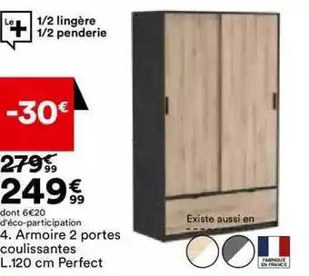 BUT 4. armoire 2 portes coulissantes offre