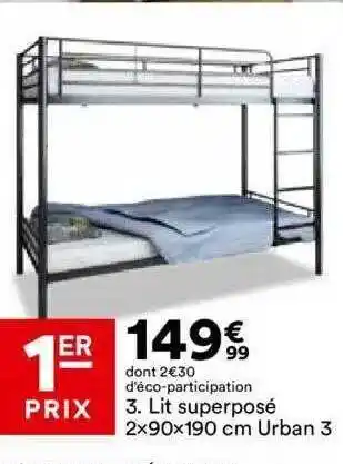 BUT Lit superposé offre