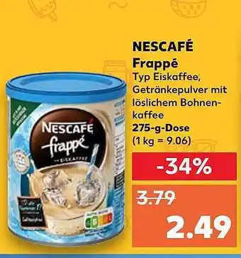 Hyper U Nescafé frappé offre