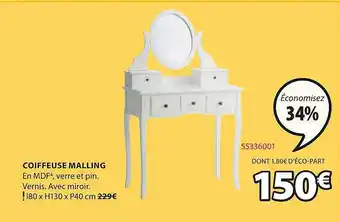 JYSK Coiffeuse malling offre