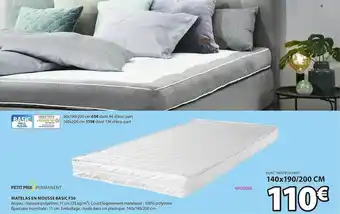 JYSK Matelas en mousse basic f30 offre