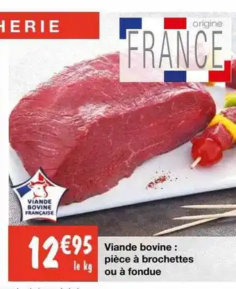 Migros Viande bovine : pièce à brochettes ou à fondue offre
