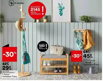 BUT 1. porte-manteaux tracy, 2. range chaussures tracy offre