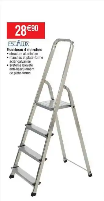 Cora x Carrefour Escamux escabeau 4 marches offre