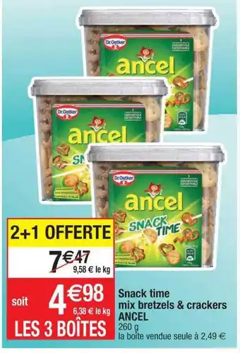 Snack time mix bretzels & crackers ancel