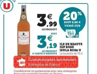 Hyper U Ile de beaute igp rose isula rosa u offre