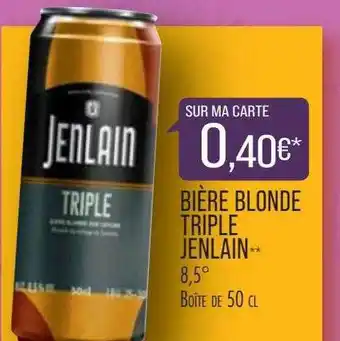 Match Bière blonde triple jenlain offre