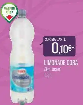 Match Limonade cora offre