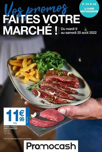 Promocash Bavette d'aloyau prête à déouper offre
