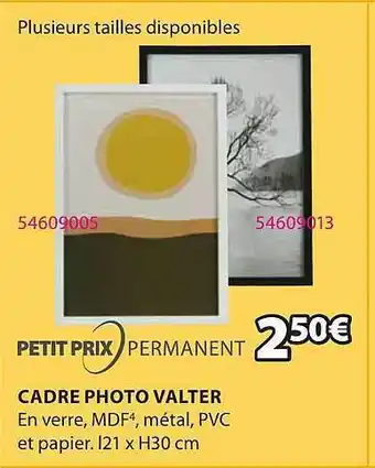 JYSK Cadre photo valter offre