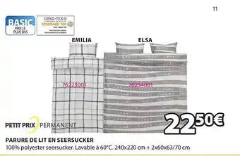 JYSK Parure de lit en seersucker offre