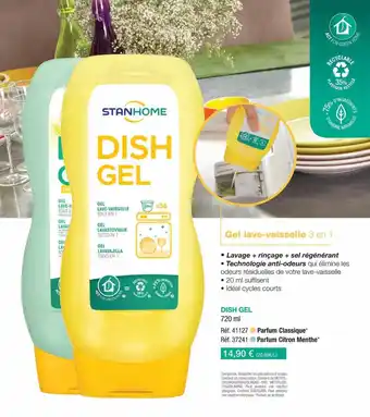 Stanhome Stanhome dish gel offre