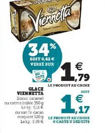 U Express Glace viennetta offre