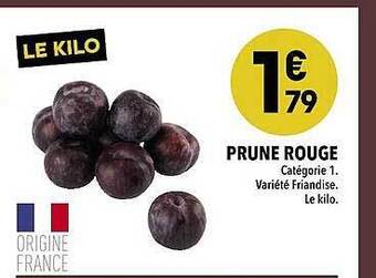Supeco Prune rouge offre