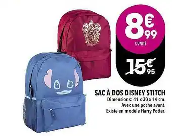 Supeco Sac à dos disney stitch offre